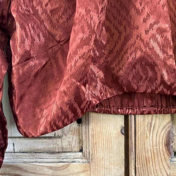 NWT House of Harlow x Revolve Medium Orange Cropped Blouse - Picture 7 of 11